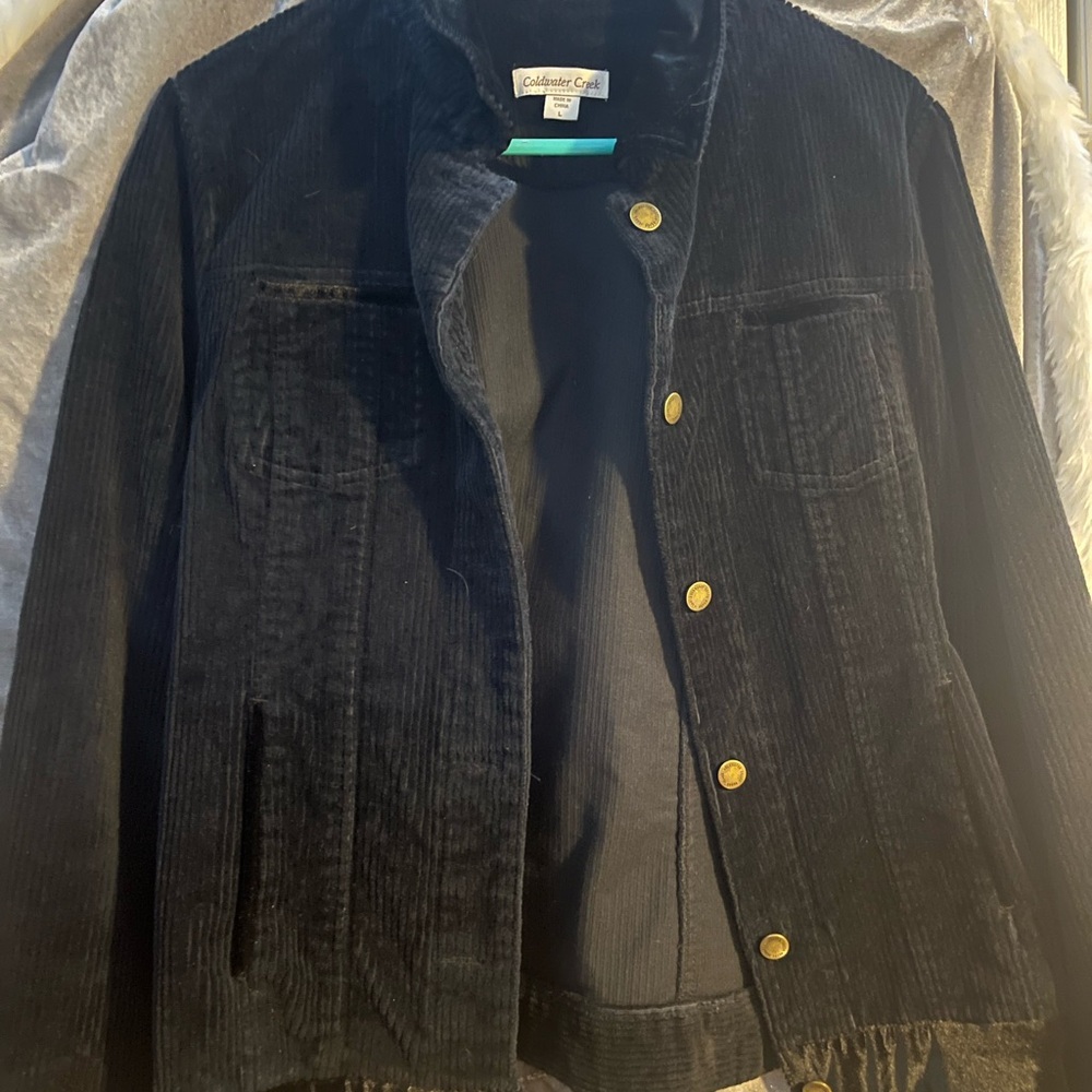 Coldwater Creek Black Textured Jacket